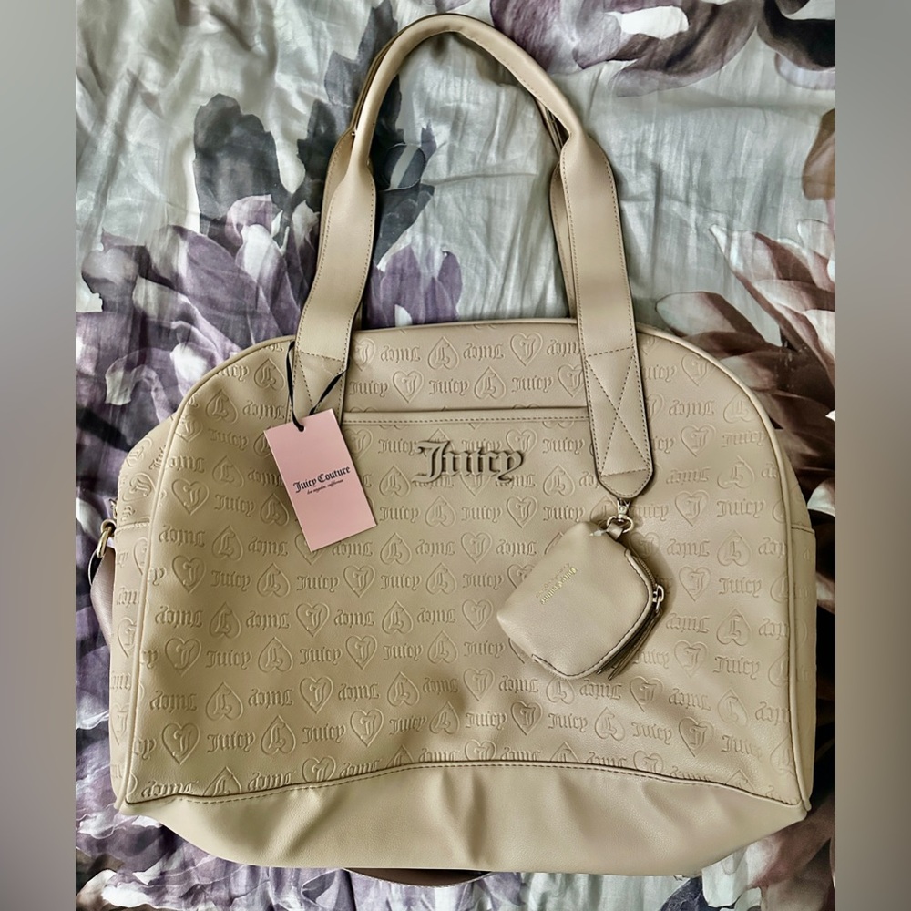 Juicy Couture Semi Charmed Weekender Bag - Matte Beige